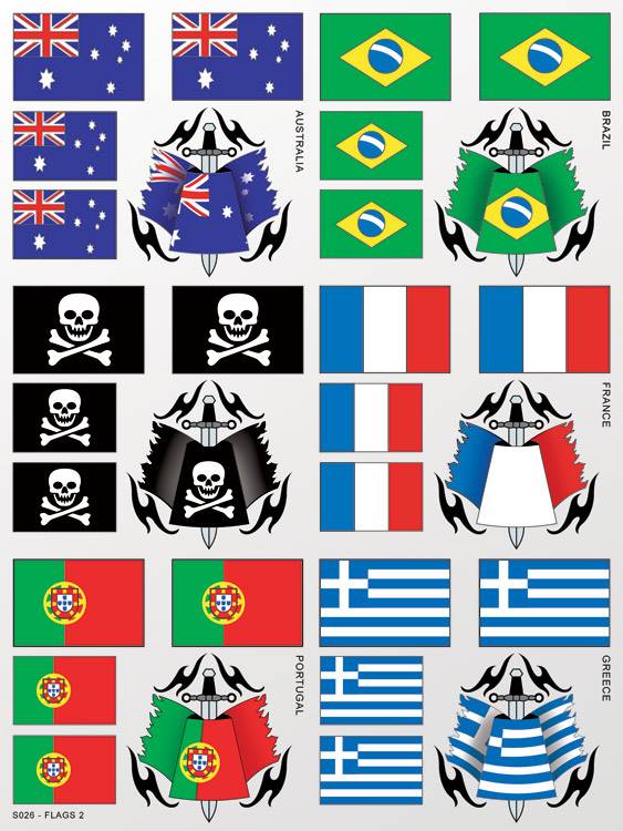xxx main Flags 2 Sticker Sheet