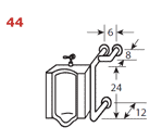 Urinal Straddle Grab Bar - Wall to Wall