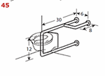 Toilet Grab Bar - U-shaped with Wall Support