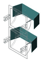 Dry Wall Clamp for Heavy Duty Recessed Accessories