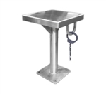 Detention Stool with Handcuff Ring - 12" x 12"