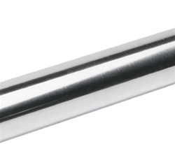 1" O.D. Stainless Steel Shower Rod, 72" Length, Bright Stainless Finish -20 Gauge