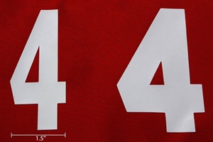 Corner Bumper Numbers (For 6 or 8-inch Bumper: 1 Set)