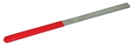 WAX HAND FILE FLAT  8 1/2" PLASTIC HANDLE