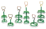 PLATING RACK 2" 1R 8  HOOKS PVC COATED