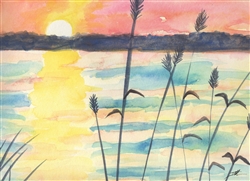 SUNSET ON THE MARSH