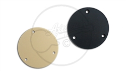 Circular Switch Cavity Cover in Black and Aged White