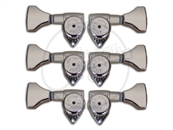 Hipshot "Griplock" Machine heads - Open Gear - Set - Chrome