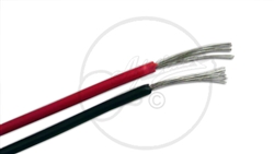 Pot wire 60" Highly insulated Cable, in a Red and Black sleeve.