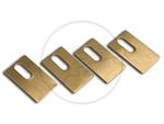 Set of 4 Brass Saddle Shims