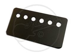 Black PVC Humbucker Top Plate - 6 Hole