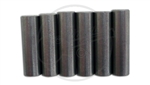 6 x Rod Magnets - Staggered, Light Bevel - 1/4" Diameter