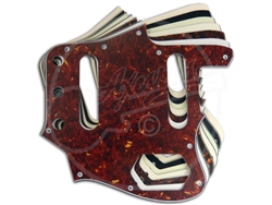 A selection of pickguards suitable for the Fender Japan Jaguar, with a square neck pocket.