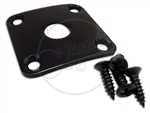 Square Jack Plate - Curved - Black