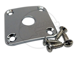 Square Jack Plate - Curved - Chrome