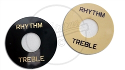 Pickup " Rhythm Treble" Selector Ring in Aged White and Black