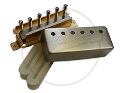 A traditional mini humbucker parts kit