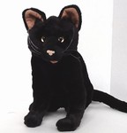 15" Cat (sitting, black)