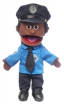 Black Policeman Hand Puppet