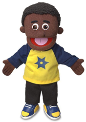 Jordan - Black Boy Hand Puppet