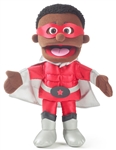 Black Superhero Boy Hand Puppet