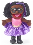 Black Superhero Girl Hand Puppet