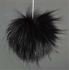 Raccoon Pom-Pom w/o Snap Black