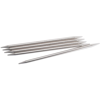 ChiaoGoo SS Double Pointed Set of 5 #5 (3.75mm)