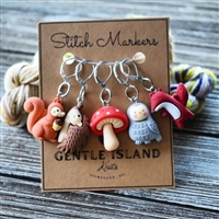 Gentle Island Knits Stitch Markers: Woodland