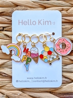 Hello Kim Stitch Markers: Happy