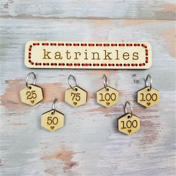 Katrinkles Cast On Counting Numbers Rings Wood