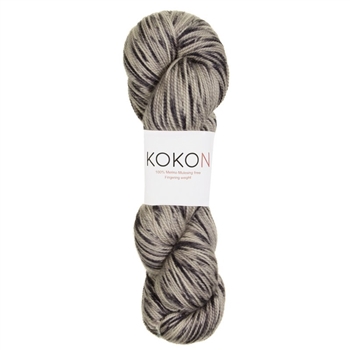 Kokon Fingering Weight Merino 100gr Black Speckled