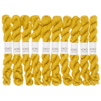 Kokon Fingering Weight Merino 10gr Gold mini skein