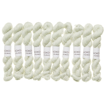 Kokon Fingering Weight Merino 10gr Mist mini skein