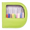 Waves Crochet Hook Set (Green Leather)