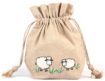 Lantern Moon Meadow White Sheep Bag