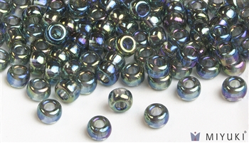 Miyuki 6/0 Glass Beads 249 Transparent Grey AB 30gr