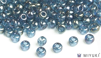 Miyuki 6/0 Glass Beads 305 Lake Blue Gold Luster 30gr