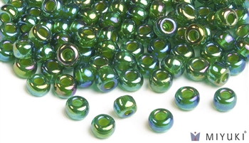 Miyuki 6/0 Glass Beads 354 Chartreuse-lined Green AB 30gr