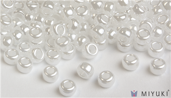 Miyuki 6/0 Glass Beads 511 White Ceylon 30gr