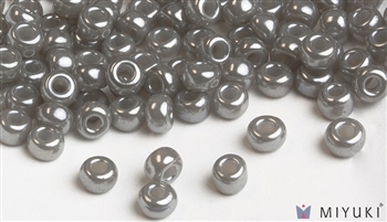 Miyuki 6/0 Glass Beads 526 Grey Ceylon 30gr