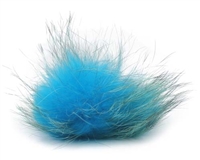 Raccoon Pom-Pom w/ Snap 013 Turquoise/Black