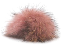 Raccoon Pom-Pom w/ Snap 027 Rose/Black