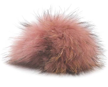 Raccoon Pom-Pom w/ Snap 027 Rose/Black