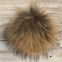 Raccoon Pom-Pom w/ Snap 029 Caramel