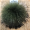 Raccoon Pom-Pom w/ Snap 067 Olive