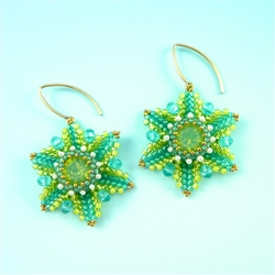 Beaded Flower Earrings