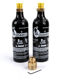 SodaMod-C Cuisinart Adapter and (2) Beverage Grade CO2 9oz Air Tank Combo Package