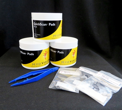 3 Jars QuickScan Pads + 3 Packs of Electrodes