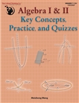 Algebra I & II Key Concepts, Practice, and Quizzes